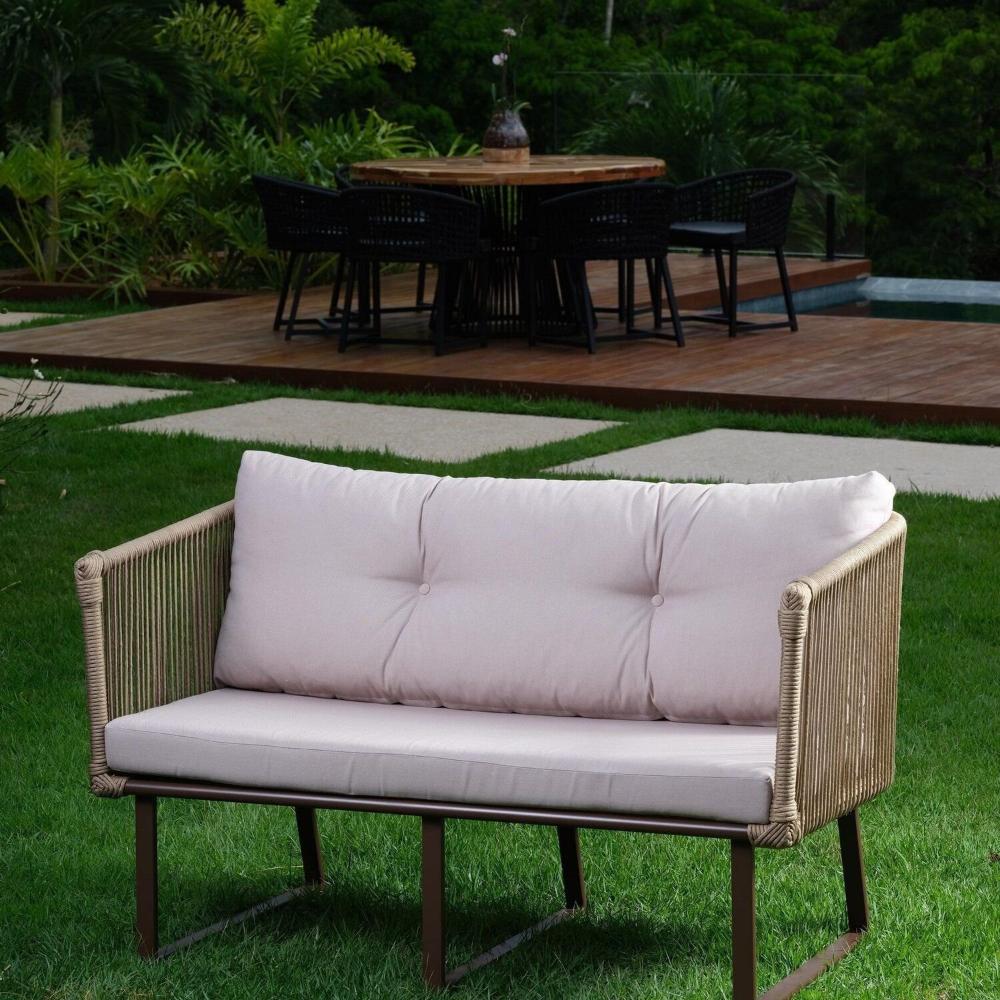 Conjunto Sofá Amsterdã 1 e 2 Lugares com Mesa de Centro Recife