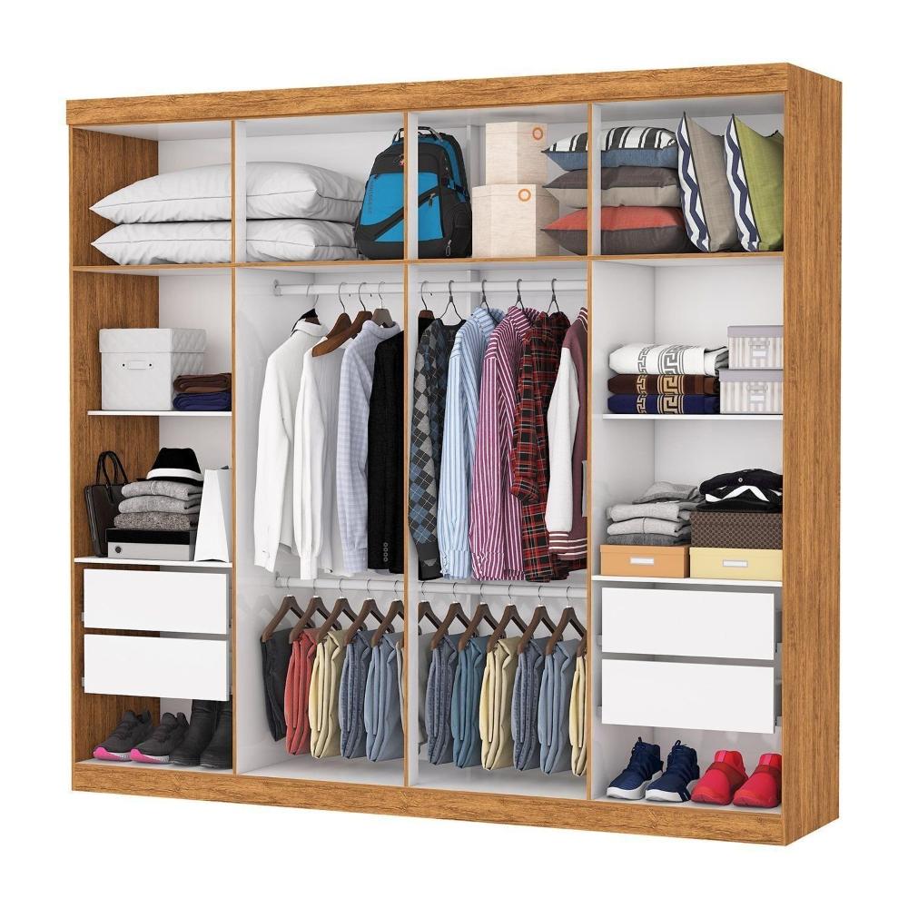 Miniatura Guarda-roupa Stanley 8 Portas 4 gavetas Plus Cinamomo