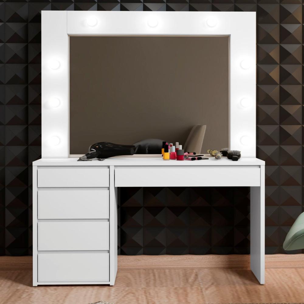 Miniatura Penteadeira Camarim 184 x 136cm Anne Branco Acetinado