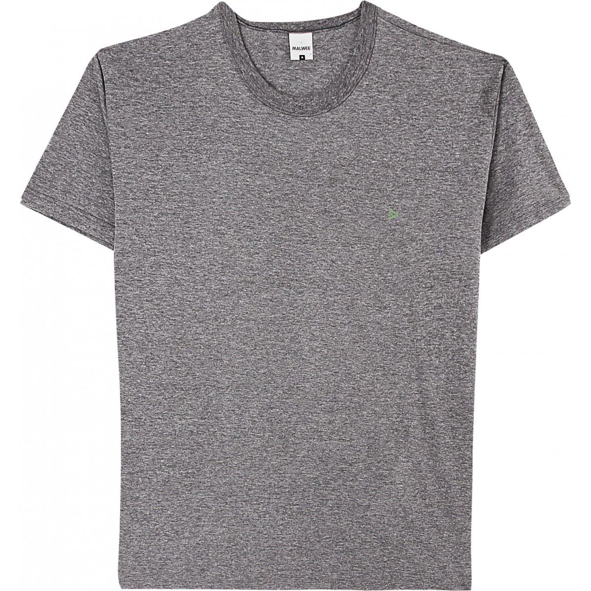 Miniatura Pijama Curto Malwee Básico Masculino Cinza+Chumbo - G