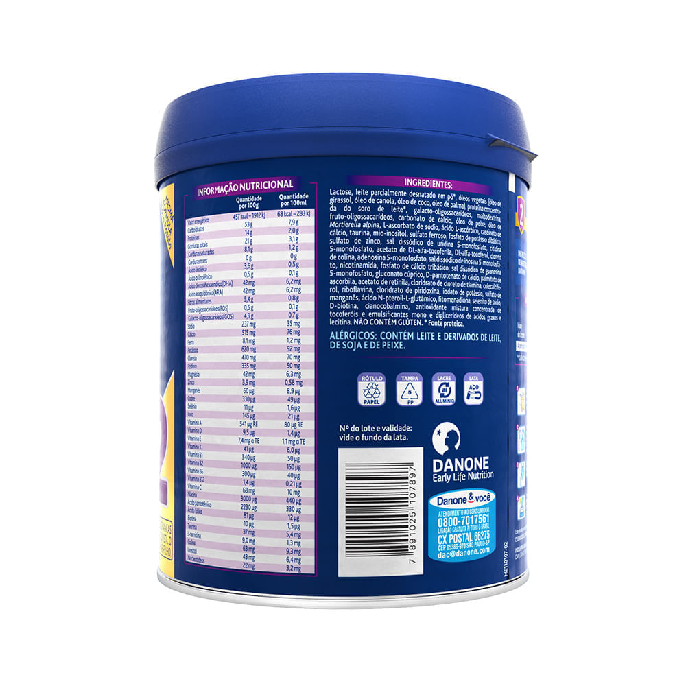 Miniatura Fórmula Infantil Aptamil 2 800g