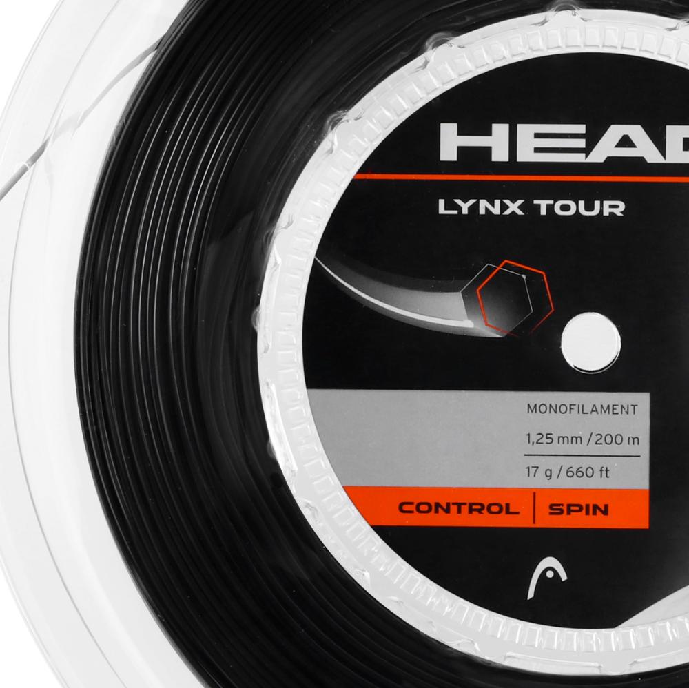 Miniatura Corda Head Lynx Tour 17L 1.25mm Preto - Rolo com 200 metros