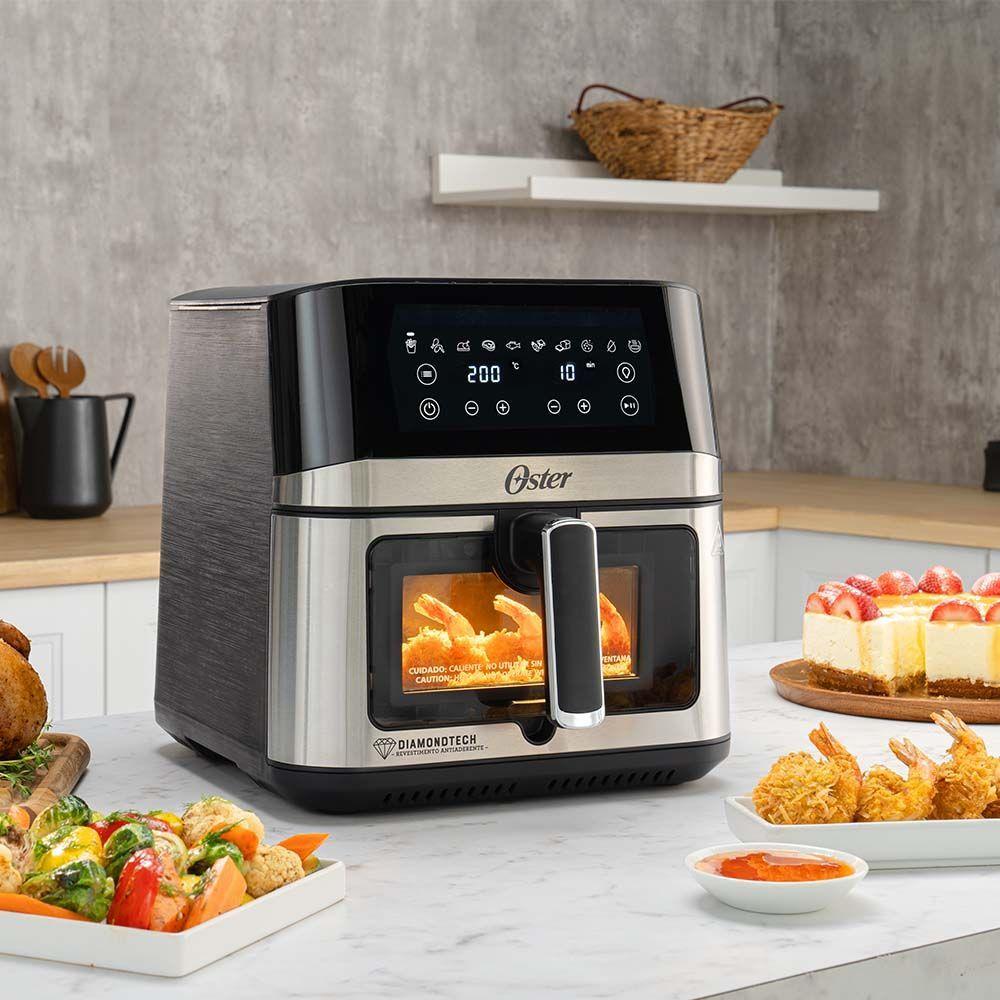 Miniatura Fritadeira Oster Inox Diamondtech 7,5L Com Visor Transparente 110V