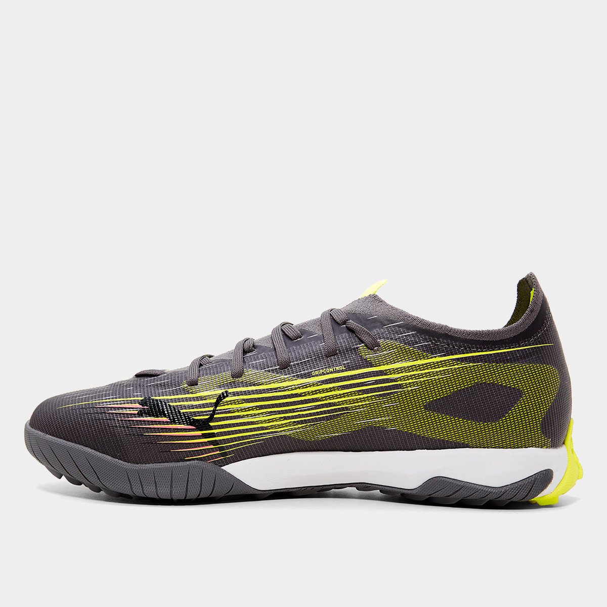 Chuteira Society Puma Ultra 5 Match Unissex Preto+Amarelo - 37