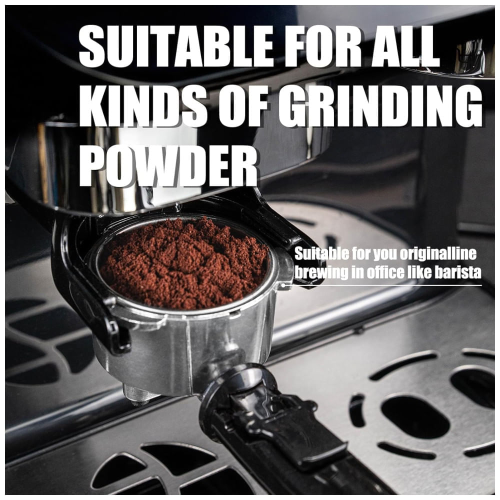 Miniatura Máquina de Café Expresso 20 BAR com Batedor de Leite, Vaporizador, Moedor Embutido e Tanque de Água Removível de 2L, 110...