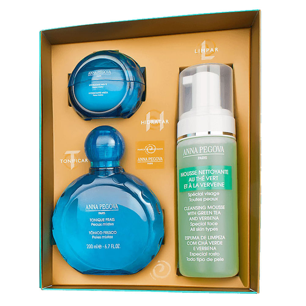 Miniatura Anna Pegova LTH Pele Mista Kit - Mousse + Tônico + Hidratante Kit