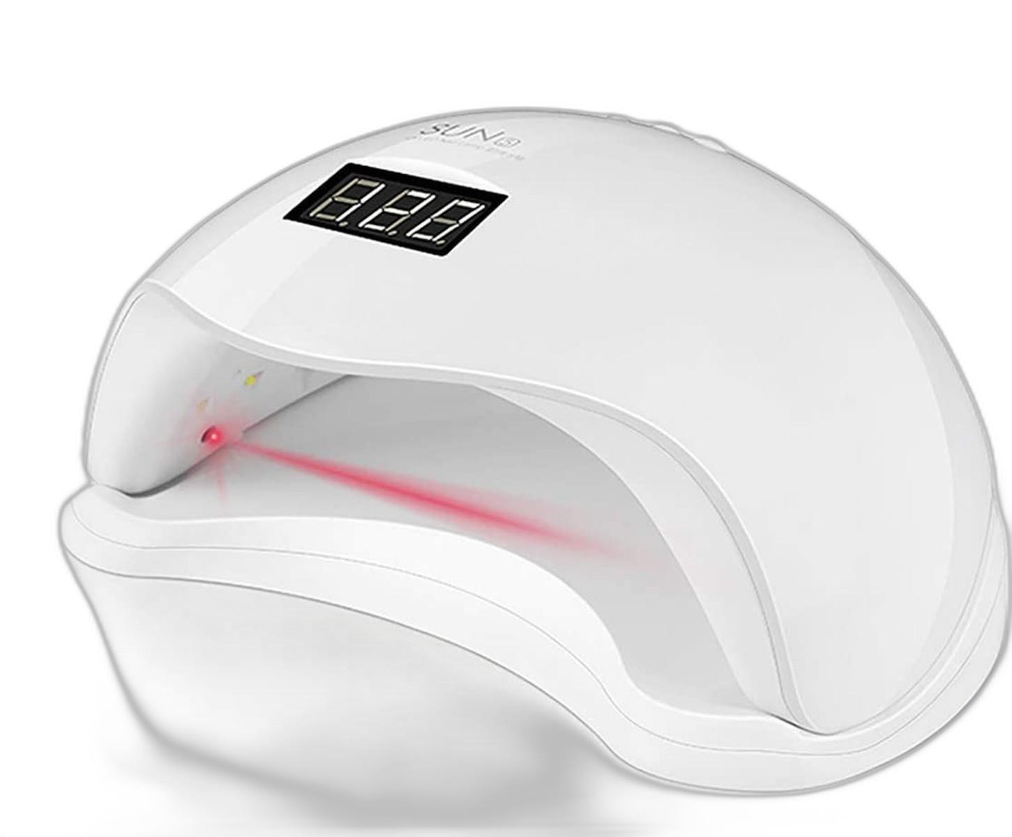 Miniatura Cabine Led Uv Digital 48W Bivolt Unhas Gel Acrigel 110V/220V