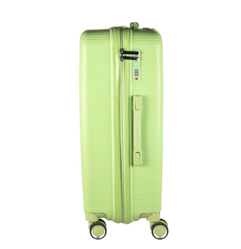 Miniatura Kit Mala 35Kg + 23Kg + 10Kg Polipropileno Inquebrável Verde