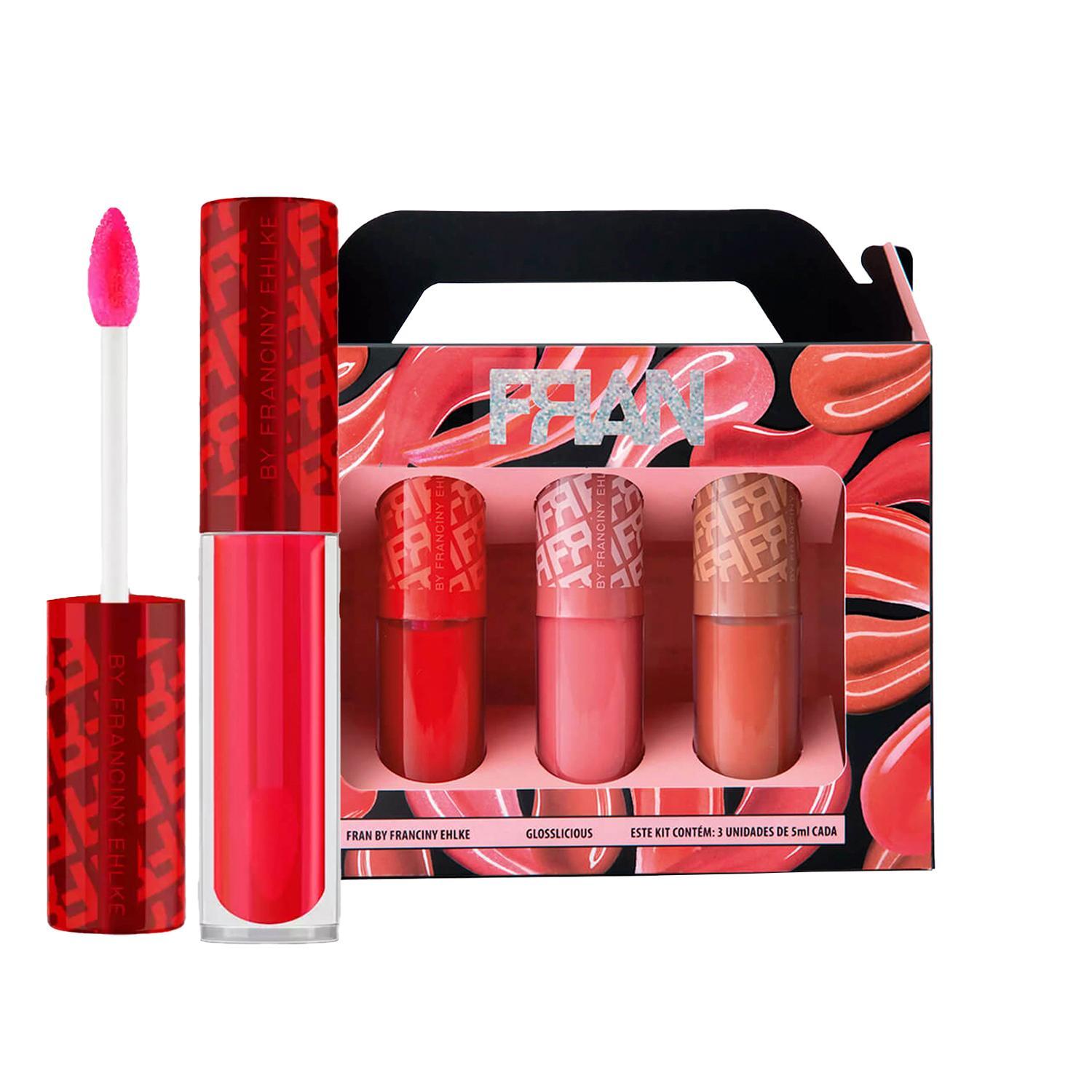 Miniatura Kit Gloss Fran Glosslicious + Lipchilli Franciny Ehlke