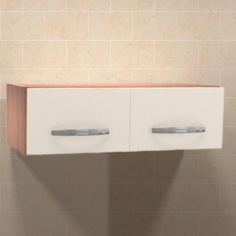 Miniatura Armario Aereo Geladeira 2 Portas 79cm 9190 Savana Off White Mobbs