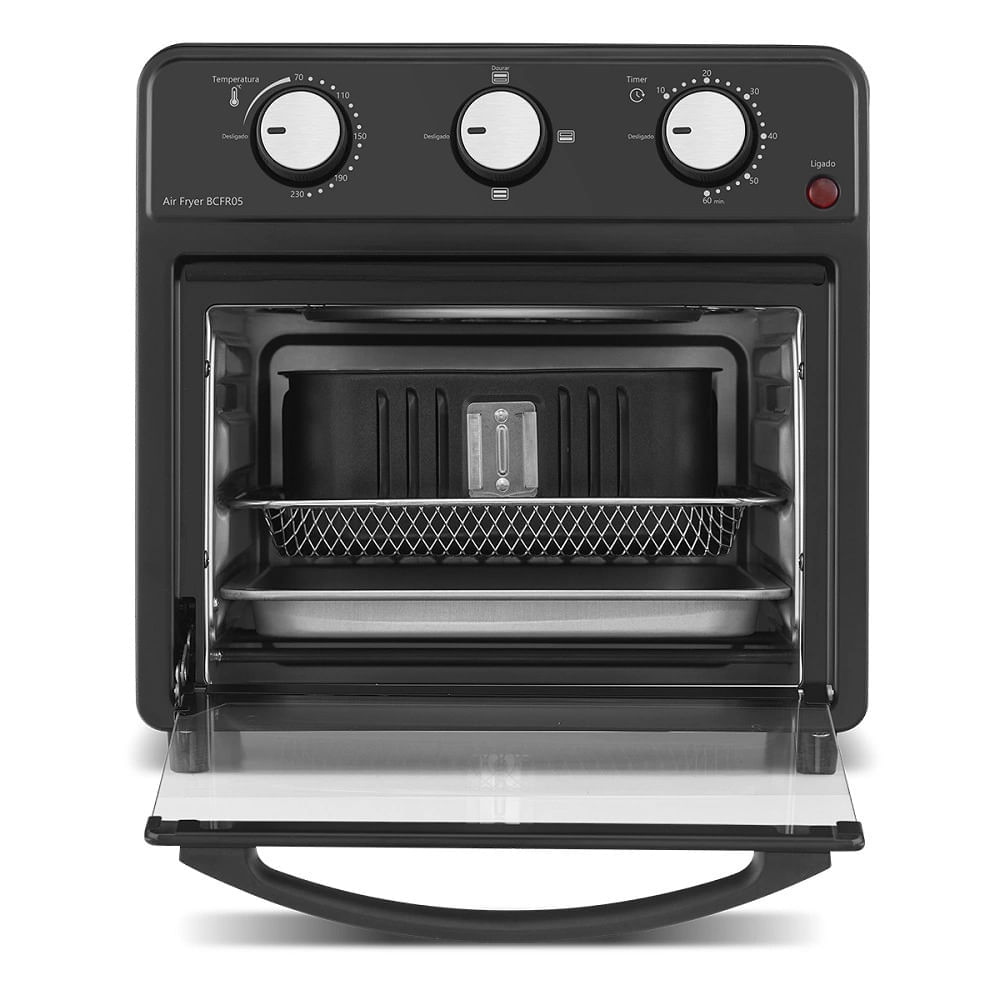 Miniatura Fritadeira Elétrica Air Fryer Britânia Bella Cuccina BCFR05 Preta - 127V