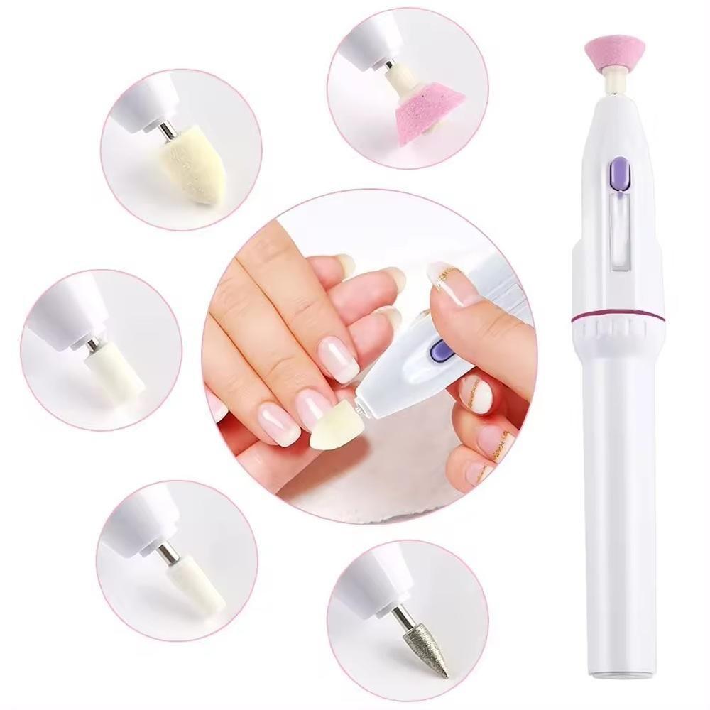 Miniatura Kit Lixadeira Elétrica De Unhas Lixar Modelar E Polir Com Precisão Profissional