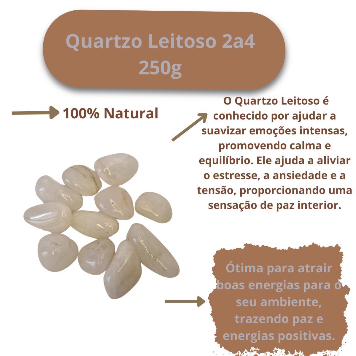 Miniatura Pedra Quartzo Leitoso 2 A 4 Cm 250G Natural