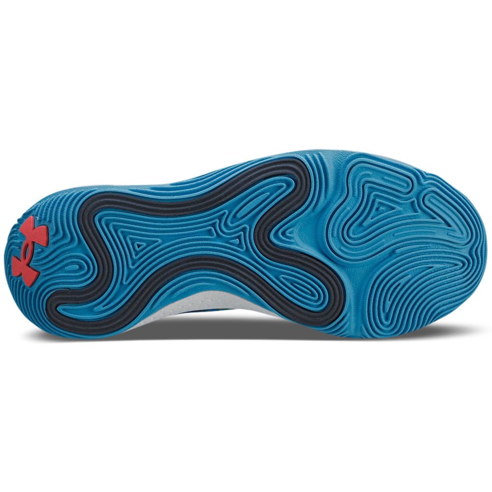 Miniatura Tênis de Basquete Masculino Under Armour Dagger Azul - 45