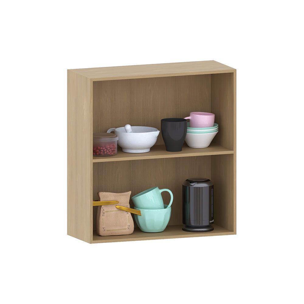 Miniatura Armário Aéreo De Cozinha 80cm 2 Portas Classic Luciane Móvei Freijó/petala Rosa