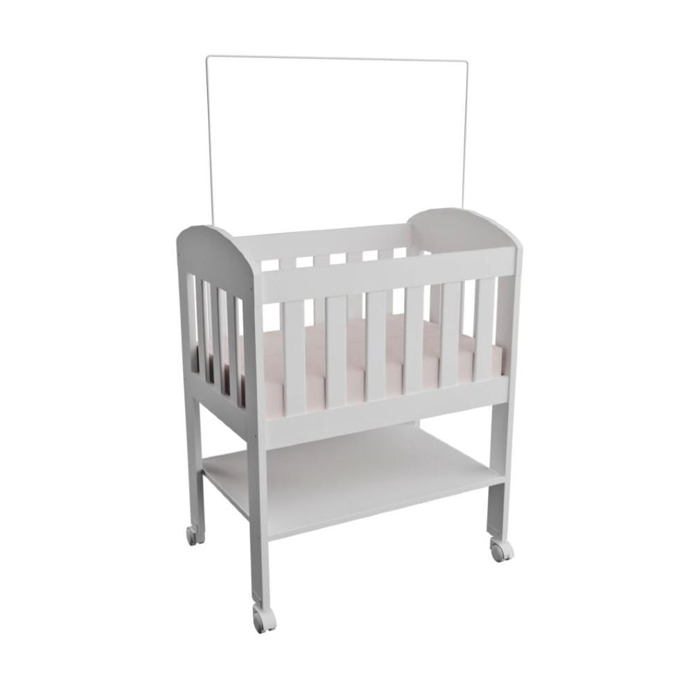Miniatura Mini Berço Portátil Bebê Com Colchão E Rodinha Carolina Baby