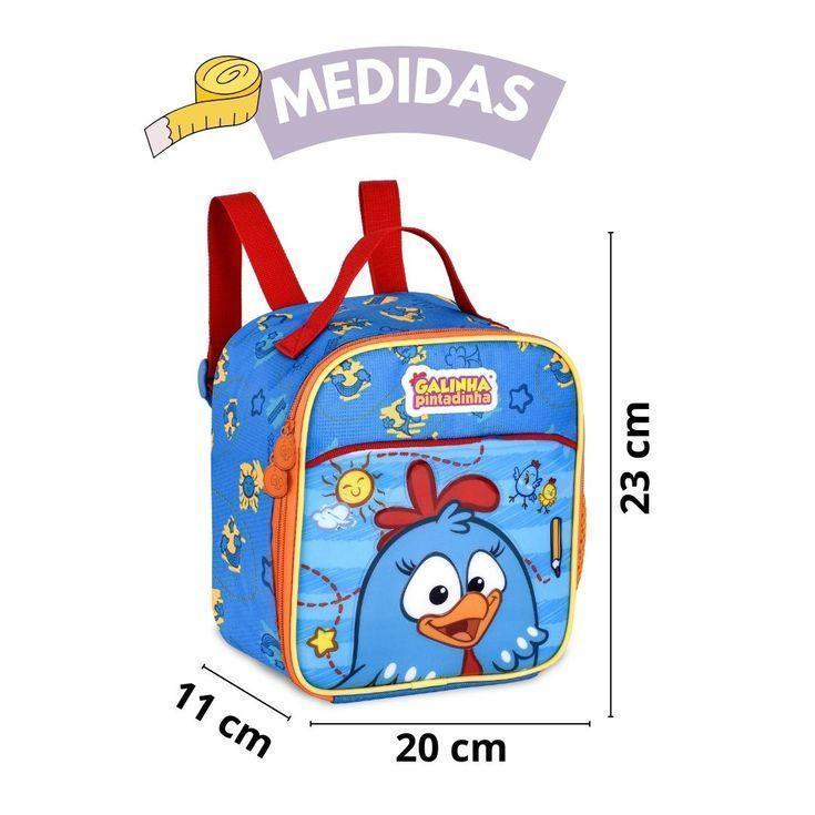 Miniatura Lancheira Térmica Galinha Pintadinha 9 Escolar Infantil 3+