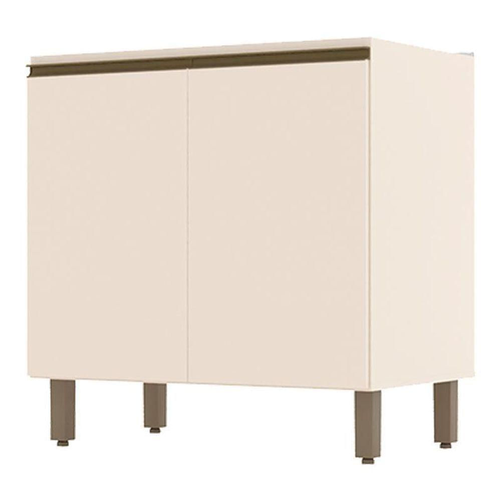 Miniatura Balcão 2 Portas 80 Cm Connect Off White - Henn