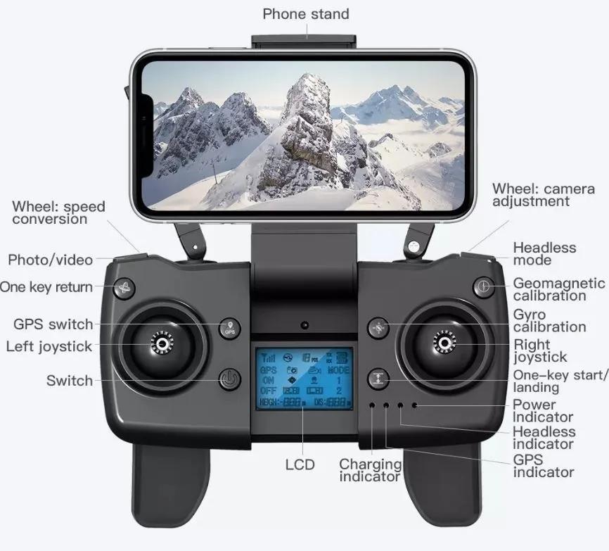 Miniatura Drone L900 Pro Câmera Dupla 4k Gps Motor Brushless 5g Wi-fi