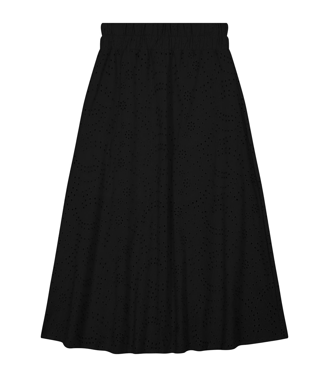 Miniatura Saia Midi Feminina Em Laise Endless Preto G