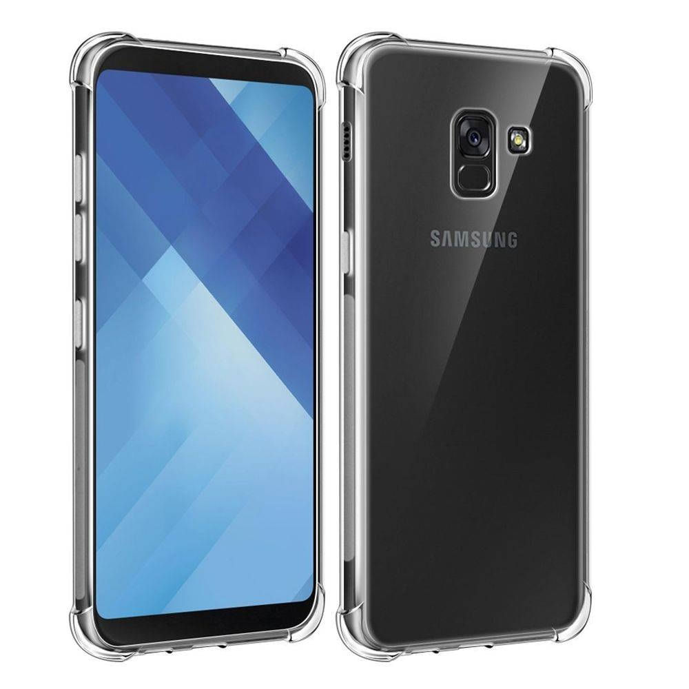 Miniatura Capinha Transparente Antichoque  Samsung A8 Plus A730F