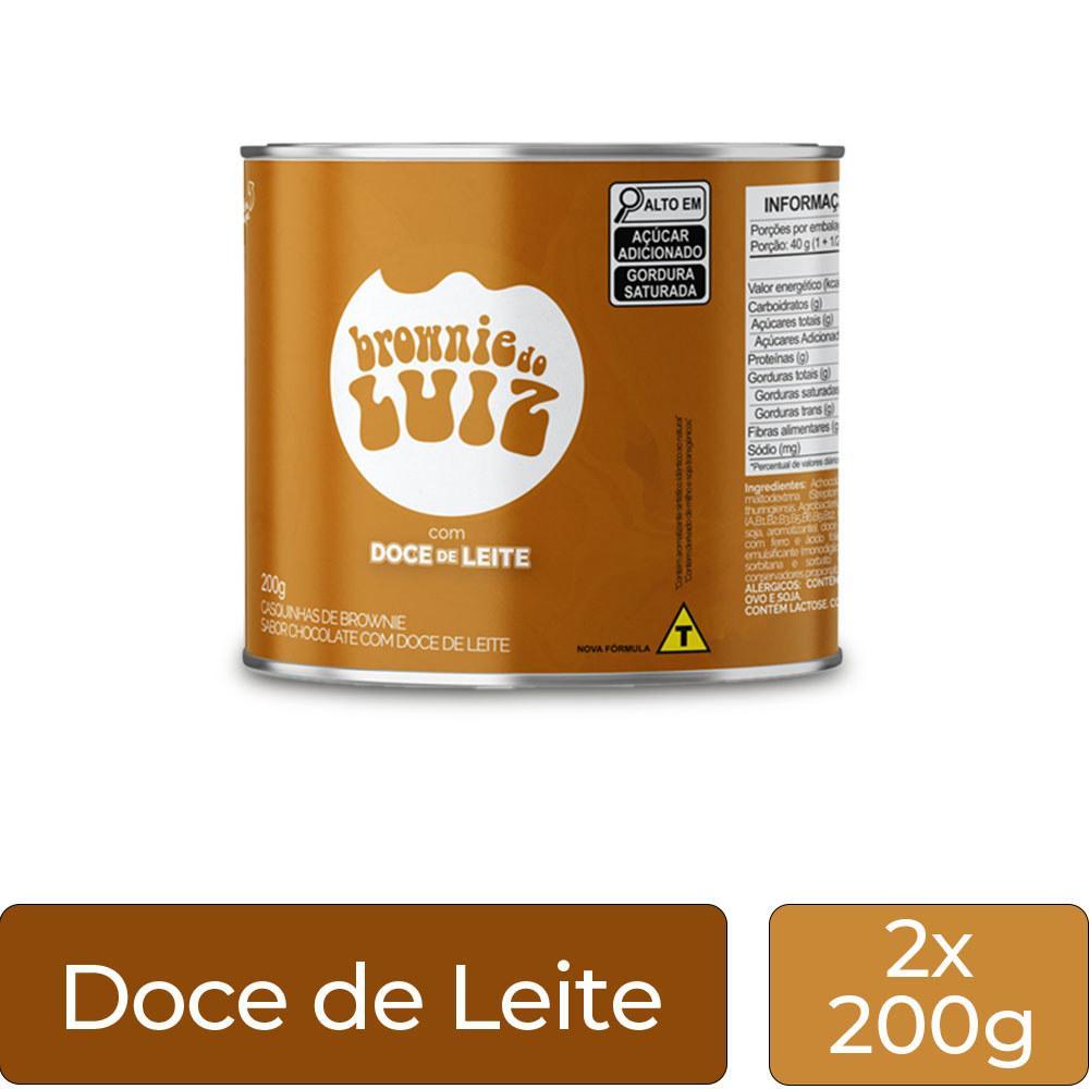 Miniatura Brownie Do Luiz Casquinhas Doce De Leite Kit 2 Latas 200G
