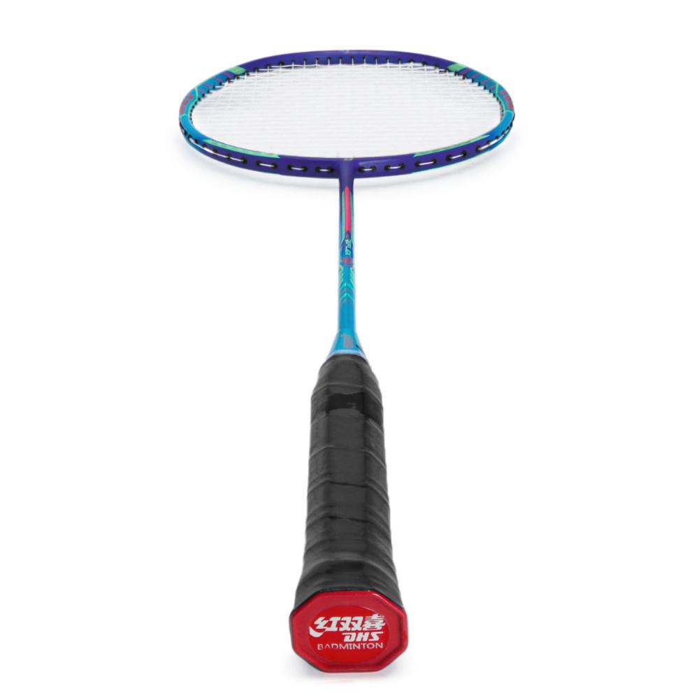Raquete de Badminton DHS Reflex RF587 Full Carbon Series Azul