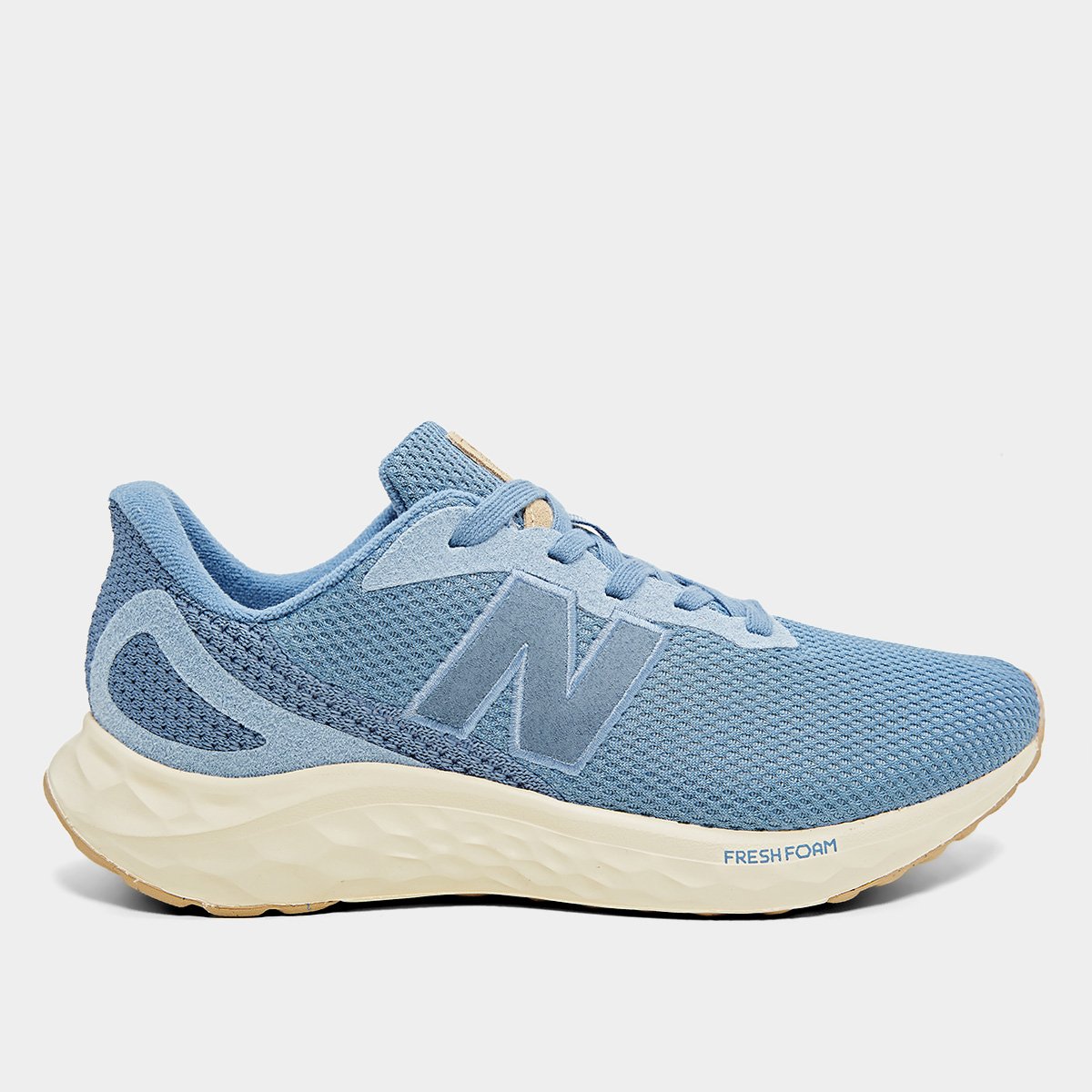 Miniatura Tênis New Balance Fresh Foam Arishi V'4 Feminino Azul Claro+Bege - 34