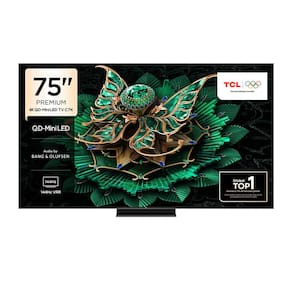 Miniatura Smart TV 75" TCL 75C7K 4K QD-Mini Led 144Hz com Sistema Operacional Google TV