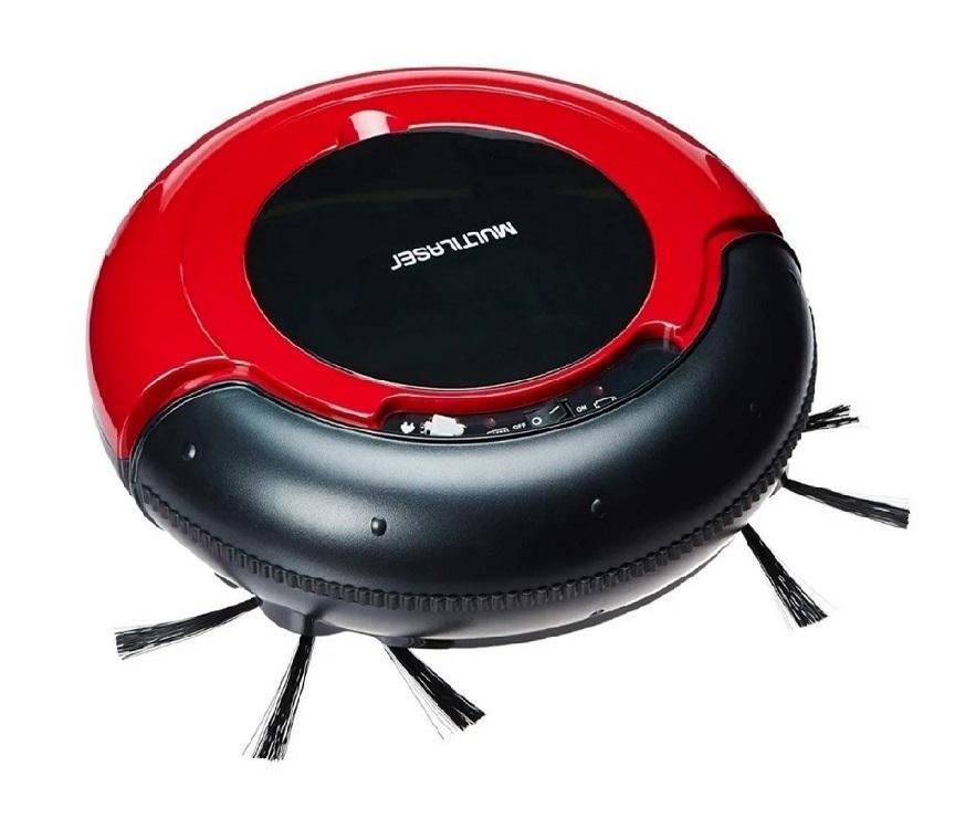 Miniatura Aspirador Robô Multifunção Multilaser Ho041 Vermelho E Preto
