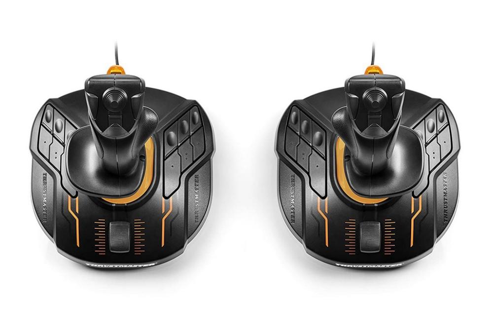 Miniatura Kit 2 Joystick Thrustmaster T.16000m Fcs Space Sim Duo