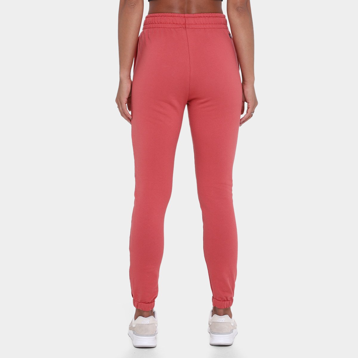 Miniatura Calça New Balance Essentials Basic Feminina Vermelho Escuro - G