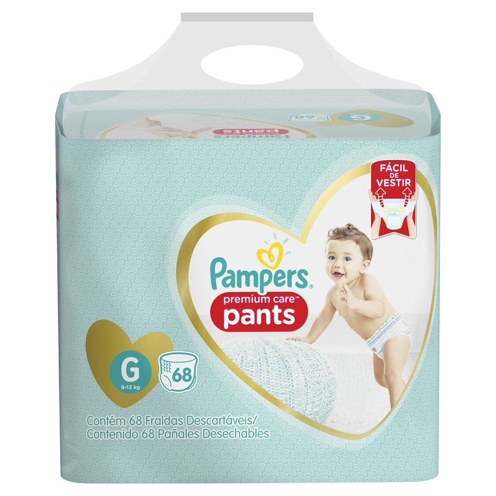 Miniatura Fralda Pampers Pants Premium Care G 68 Unidades