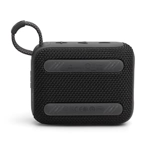 Caixa de Som Portátil JBL GO 4 com 4,2 W RMS, Bluetooth 5.3 e Resistência à Água IP67 - Preta