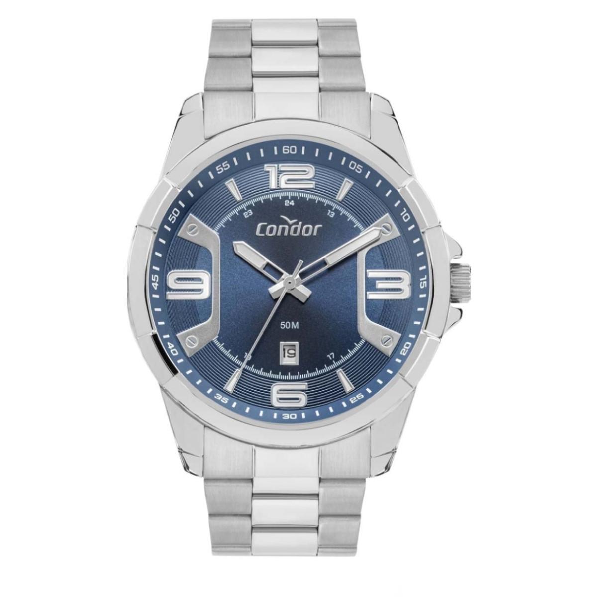 Miniatura Kit Relógio Condor Masculino Prata Co2117Ak/K4A
