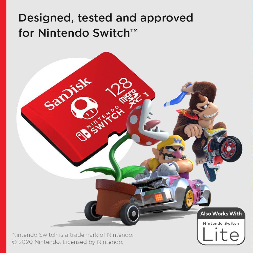 Miniatura Cartão Micro Sd Nintendo Switch, 128Gb, Sdsqxao-128G-Gnczn