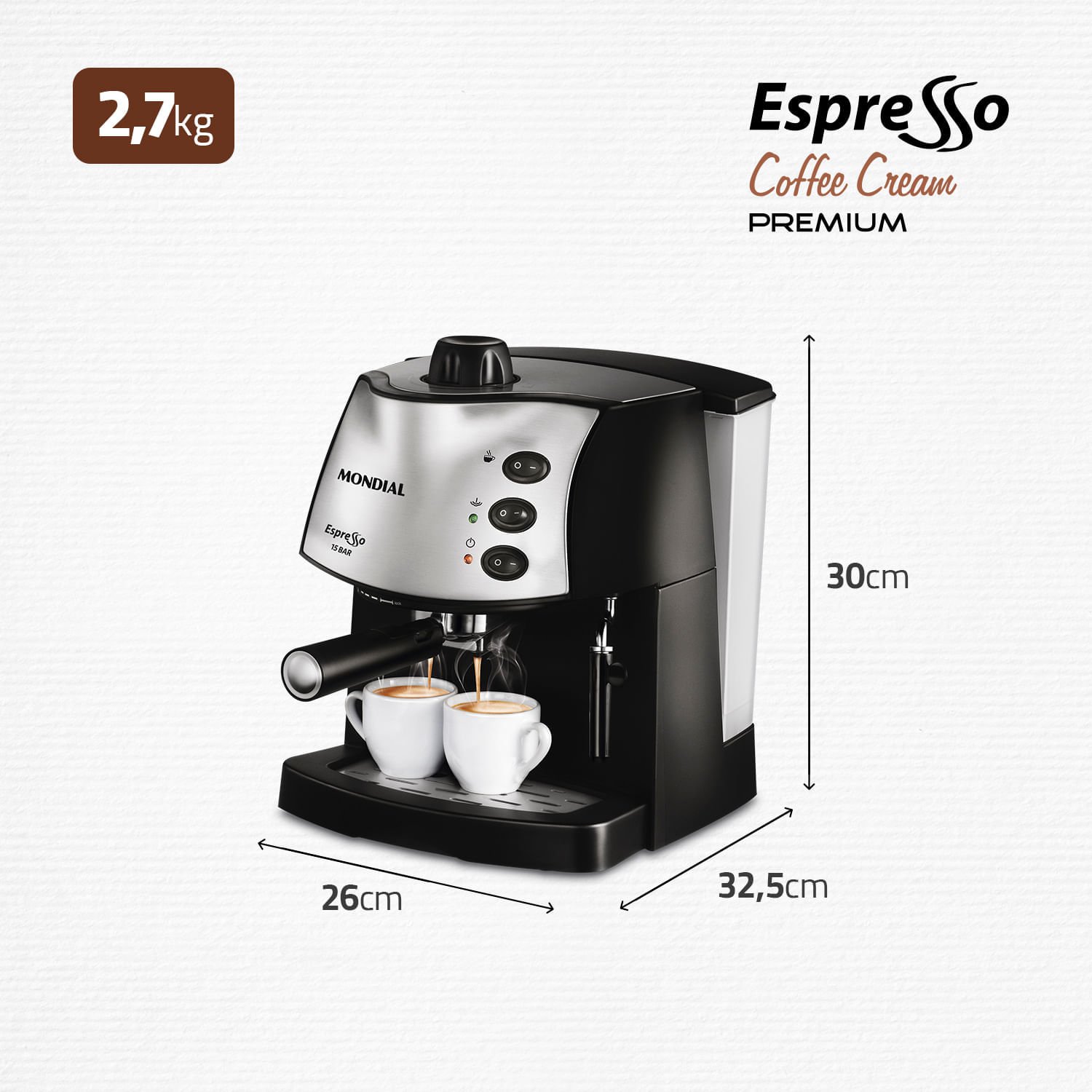 Máquina de Café Expresso Mondial C-08 127V
