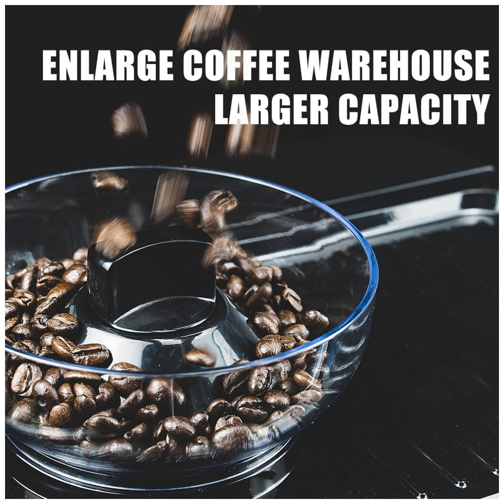 Máquina de Café Expresso 20 BAR com Batedor de Leite, Vaporizador, Moedor Embutido e Tanque de Água Removível de 2L, 110...