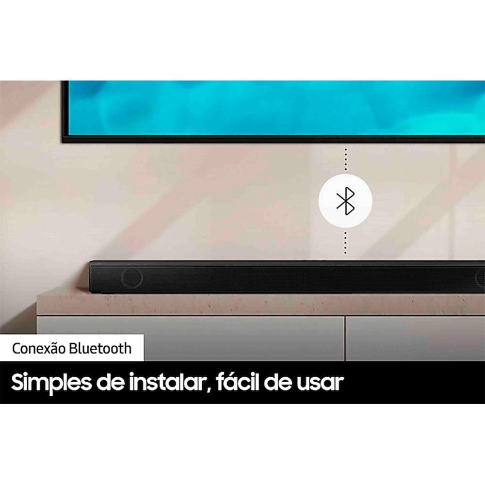Soundbar Samsung HW-B550/ZD, 2.1 Canais, Bluetooth, Subwoofer Sem Fio Bivolt