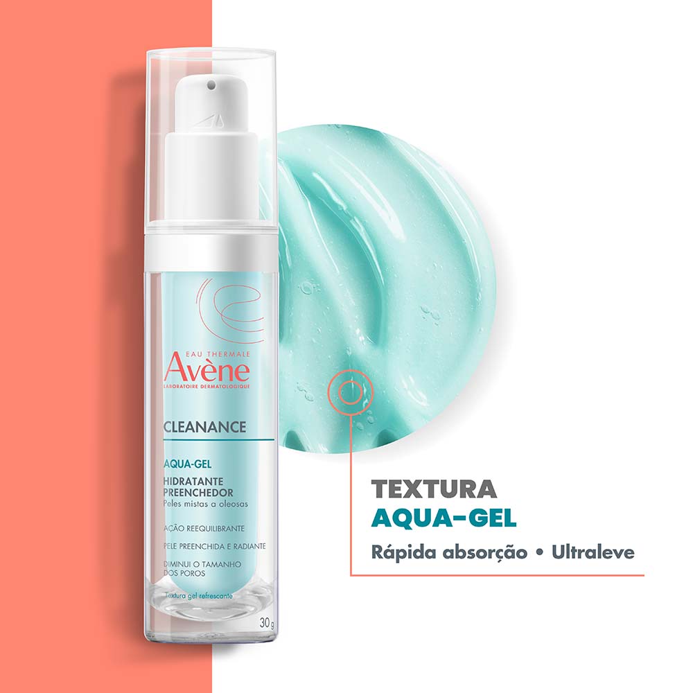 Miniatura Hidratante Facial Eau Thermale Avène Cleanance - Aqua-Gel 30g
