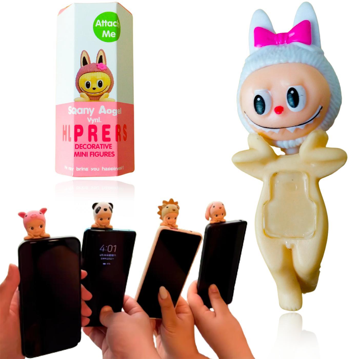 Miniatura Kit Com 3 Labubu Monstrinho Surpresa Sortido Enfeite Macaron