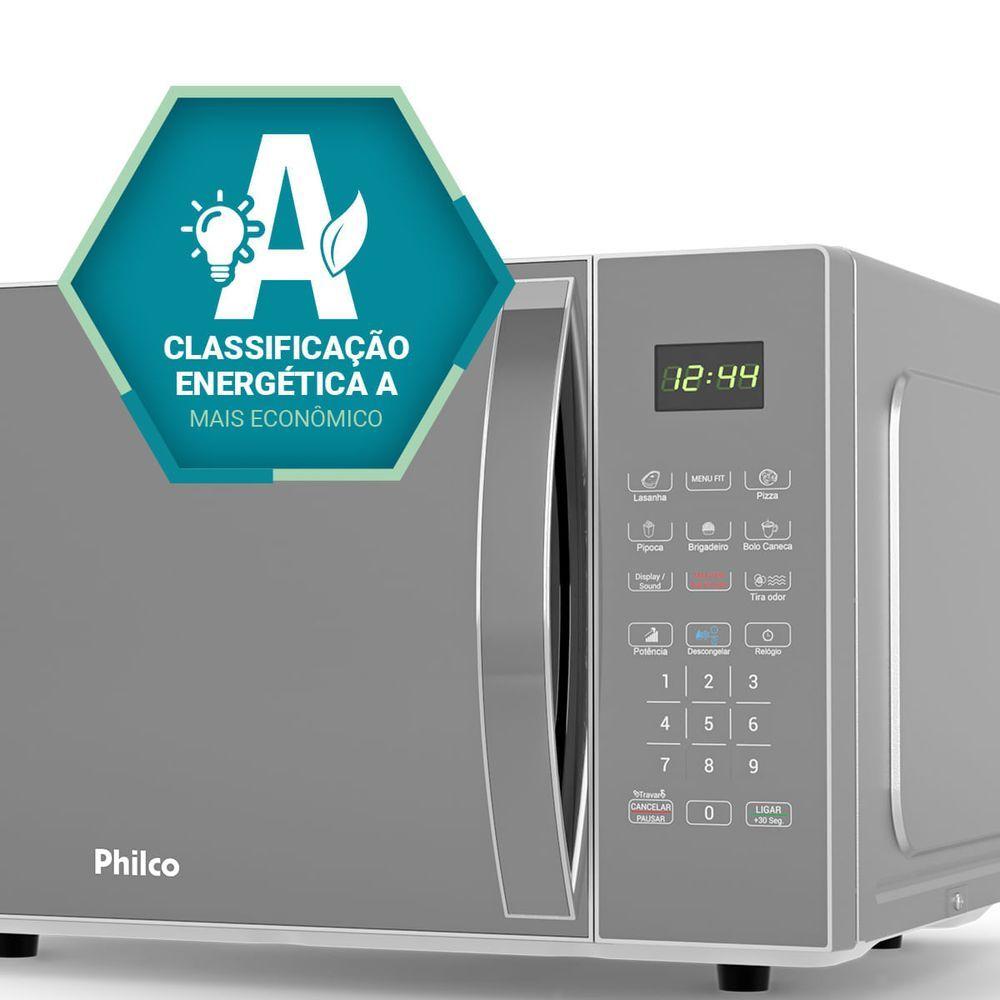 Micro-ondas Philco 25L 1100W Limpa Fácil PM26S 110V