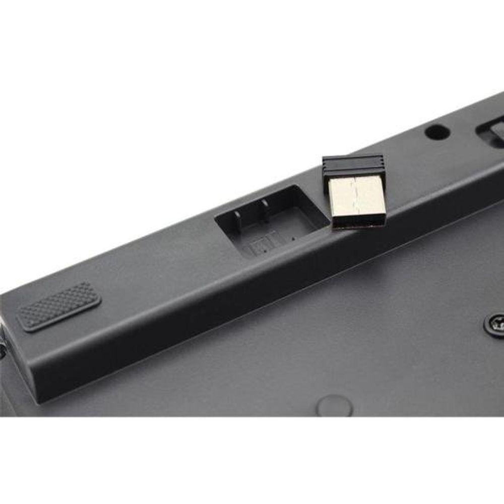 Miniatura Teclado Sem Fio 5+ Premium Preto [f002]
