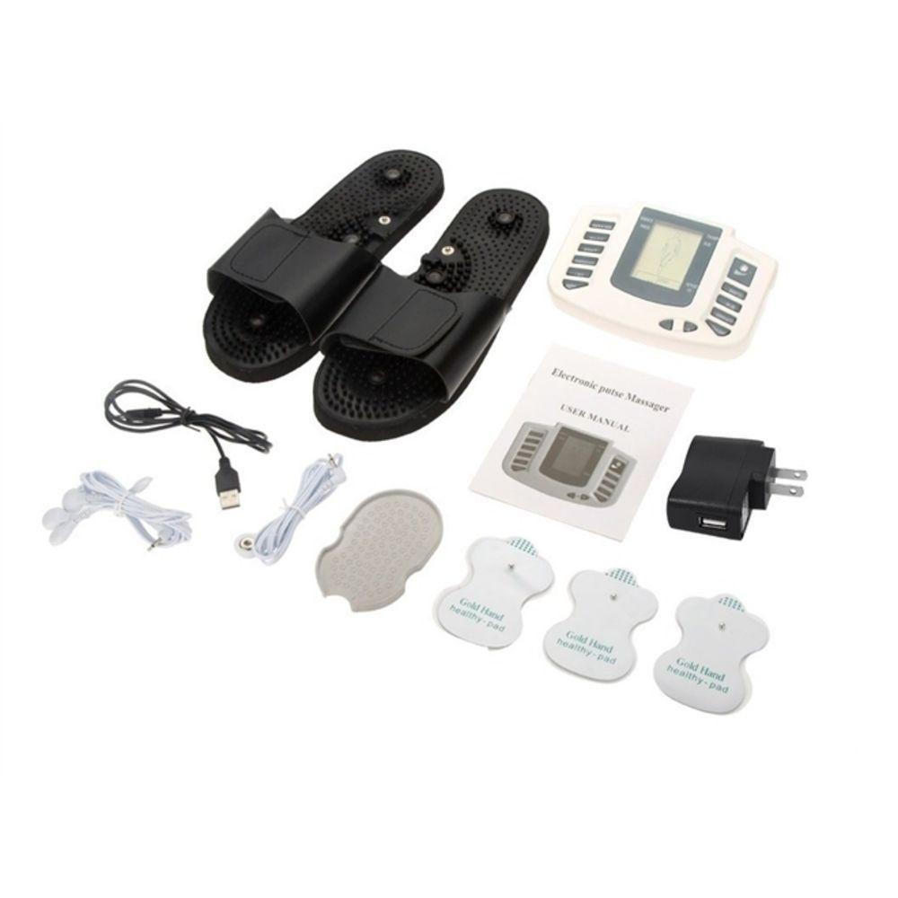 Miniatura Aparelho Tens Digital Fisioterapia Massagem Chinelo Massageador Acupuntura Choquinho Eletroestimulador Tonificador Muscu