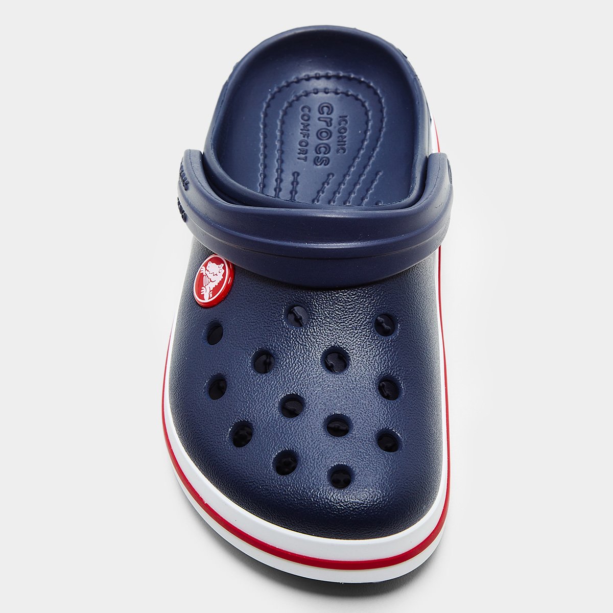 Miniatura Crocs Infantil Casual Menino Marinho+Vermelho - 22