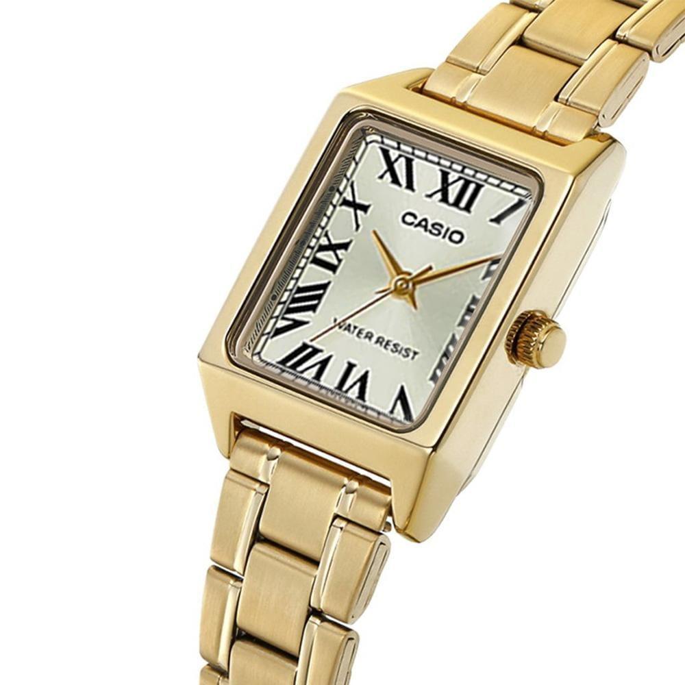 Miniatura Relógio Casio Feminino Analógico Dourado Ltp-V007G-9Budf-Sc