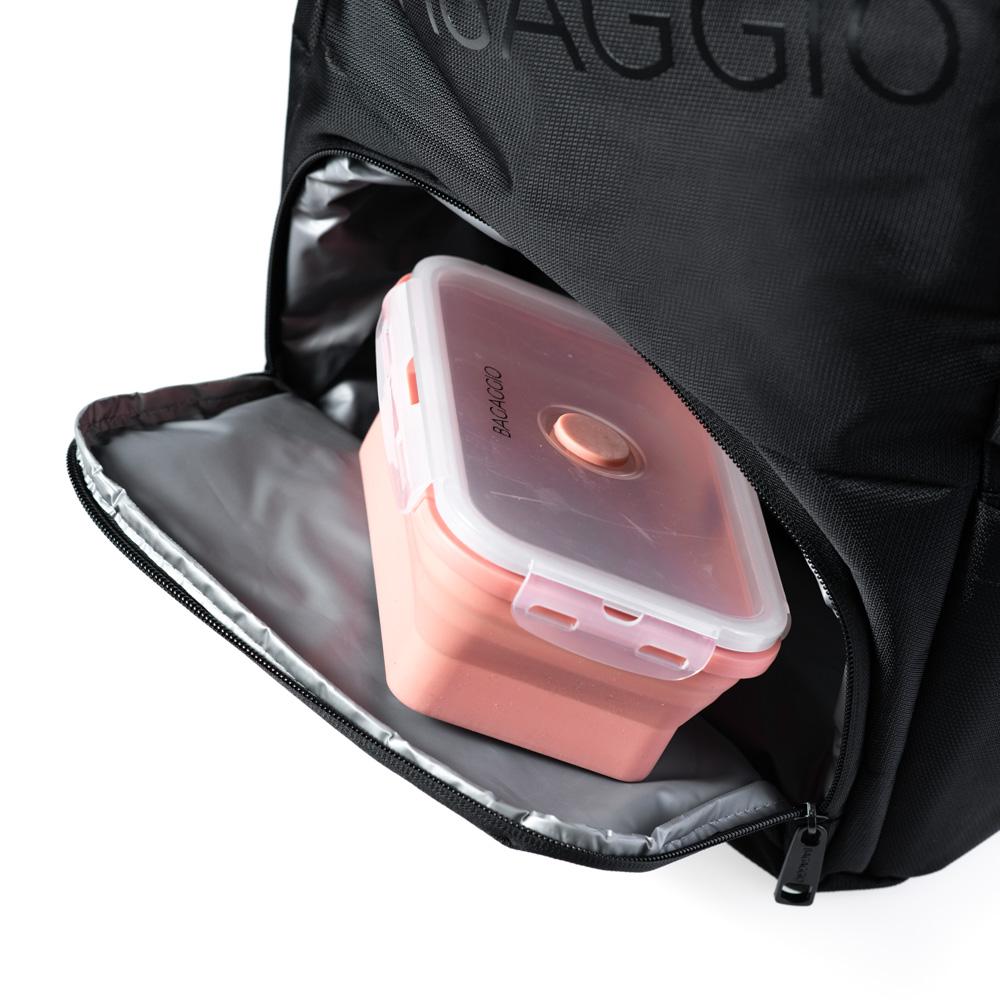 Mochila Executiva Notebook e Compartimento Térmico Nurack Preto