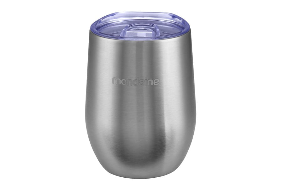 Miniatura Kit Relógio Masculino Casual Prata Com Copo Térmico