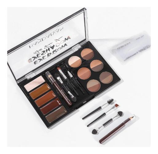 Kit De Sobrancelhas Profissional Paleta Maquiagem Sombra Gel