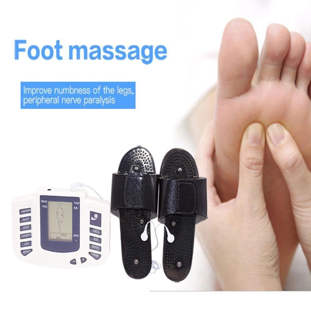 Miniatura Aparelho Tens Digital Fisioterapia Massagem Chinelo Massageador Acupuntura Choquinho Eletroestimulador Tonificador Muscu